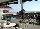 Balcony overlooking the sea at 3 bedroomed apartment near Calahonda and Cabopino, Costa del Sol