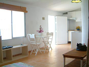 Living room of Marbesa beach apartment