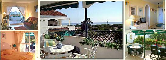 Views of the Artola Gardens holiday rental apartments near Cabopino and Cablahonda, Costa del Sol
